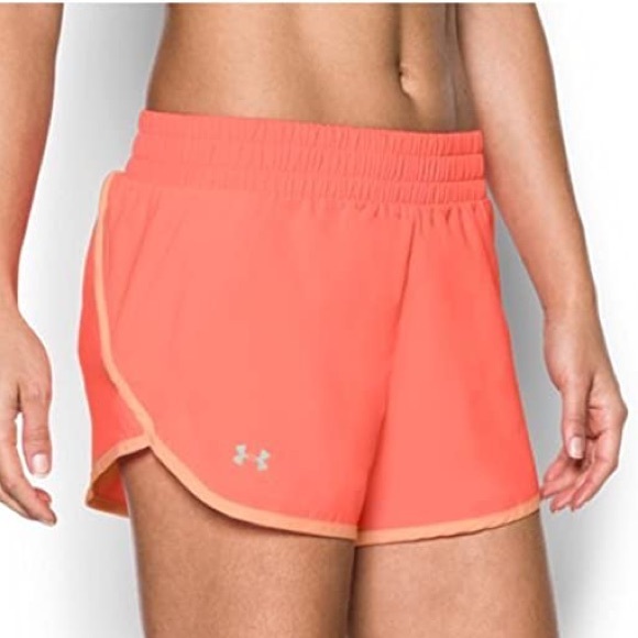 NWT Under Armour London Orange Reflective Shorts Sz Small - Picture 1 of 12